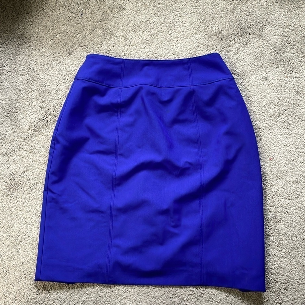 Worthington Royal Blue Career Business Mini Skirt | Size 10